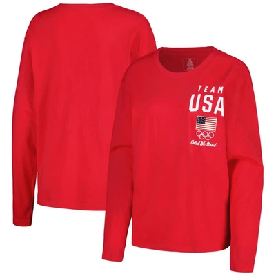 Shop Outerstuff Red Team Usa Long Sleeve T-shirt