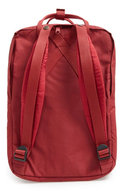 Shop Fjall Raven Kånken 15-inch Laptop Backpack In Ox Red