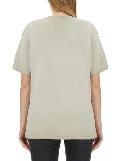 Shop Diesel T-shirt "t-buxt-n4" In Beige