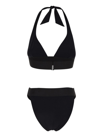 Shop Dolce & Gabbana Logoed Bikini In Black