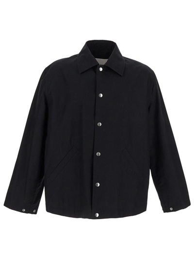 Shop Jil Sander Cotton Jacket In Black