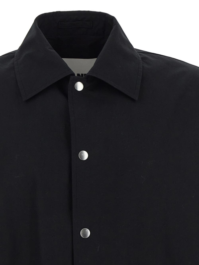 Shop Jil Sander Cotton Jacket In Black