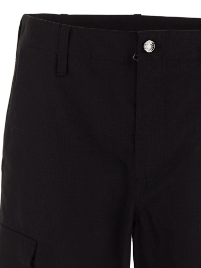 Shop Dolce & Gabbana Cotton Cargo Trousers In Black