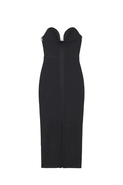 Shop Wanan Touch Sandy Black Dress With Slit