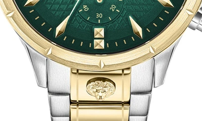 Shop Versus Versace Chrono Lion Modern Chronograph Bracelet Watch, 45mm In Two Tone