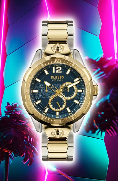 Shop Versus Runyon Multifunction Bracelet Watch, 44mm In Two Tone