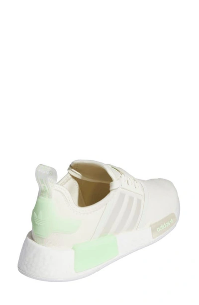 Shop Adidas Originals Nmd R1 Sneaker In Cream/ Cream/ Semi Green