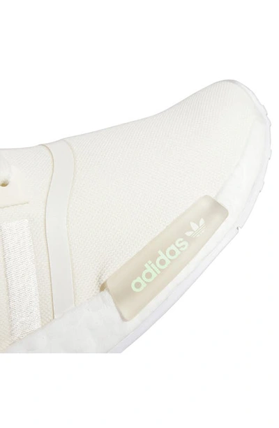 Shop Adidas Originals Nmd R1 Sneaker In Cream/ Cream/ Semi Green