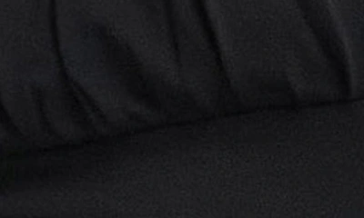 Shop Asos Design Gathered Fine Wale Corduroy Top In Black