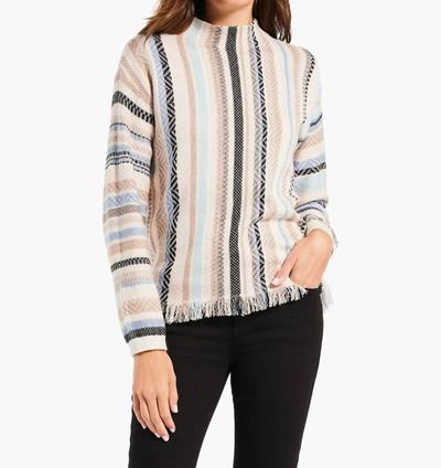 Shop Nic + Zoe Early Frost Sweater In Neutral Multi In Beige