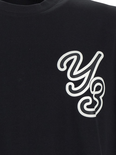 Shop Y-3 Logo Tee In Black