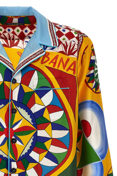 Shop Dolce & Gabbana Men 'carretto' Shirt In Multicolor