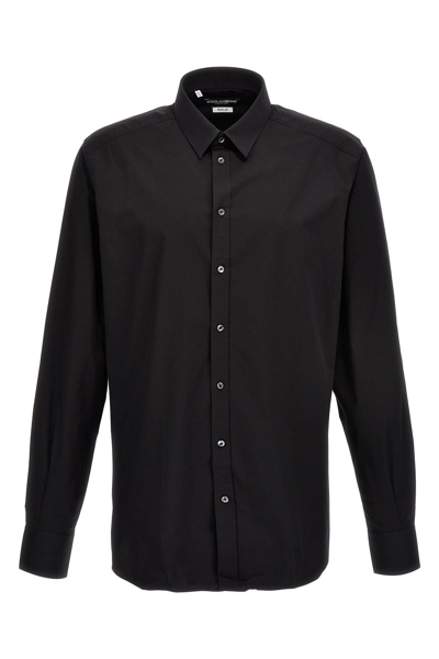 Shop Dolce & Gabbana Men Dg Essential Shirt In Black