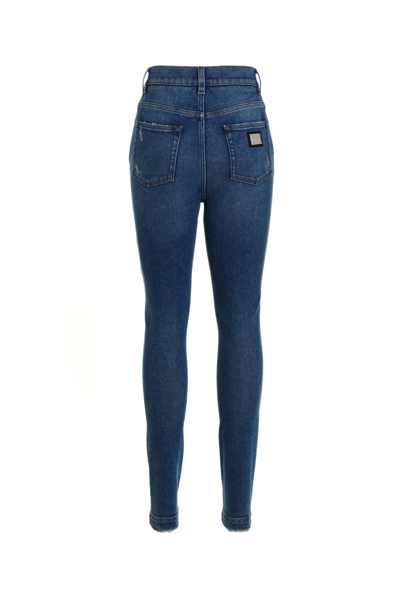 Shop Dolce & Gabbana Women 'grace' Jeans In Blue