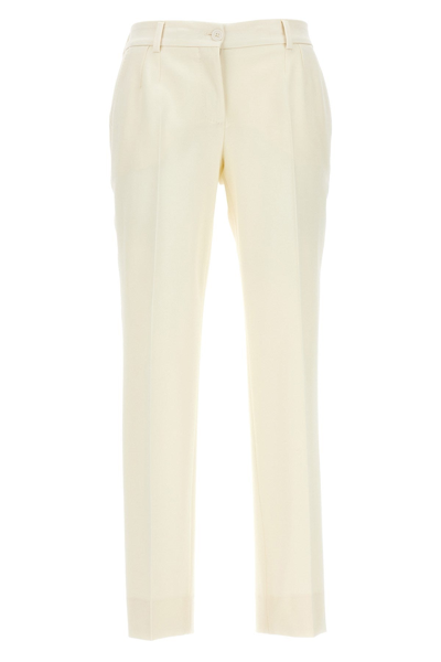 Shop Dolce & Gabbana Women Essential Pants In White