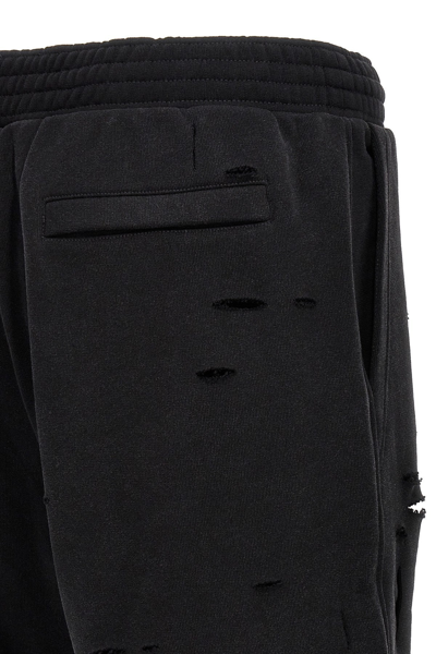 Shop Givenchy Men Detroyed-effect Bermuda Shorts In Black