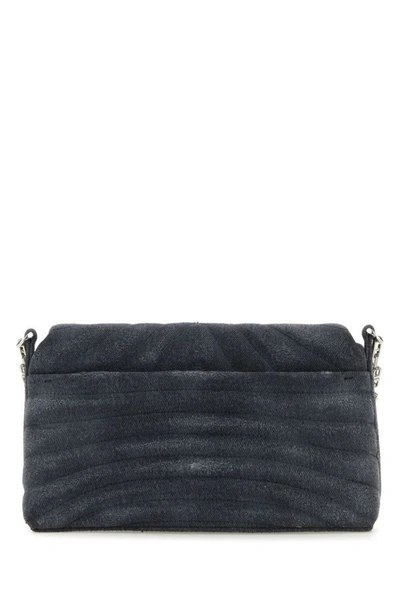 Givenchy Black Denim Medium 4g Soft Handbag In Black