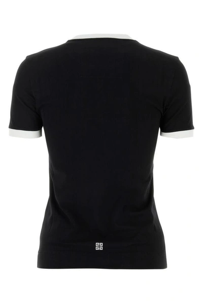 Shop Givenchy Woman Black Stretch Cotton T-shirt