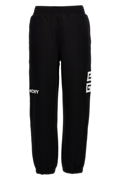 Shop Givenchy Women Flocked Logo Joggers In Black