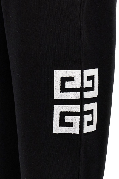 Shop Givenchy Women Flocked Logo Joggers In Black