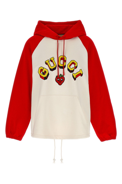 Shop Gucci Women Logo Hoodie In Multicolor