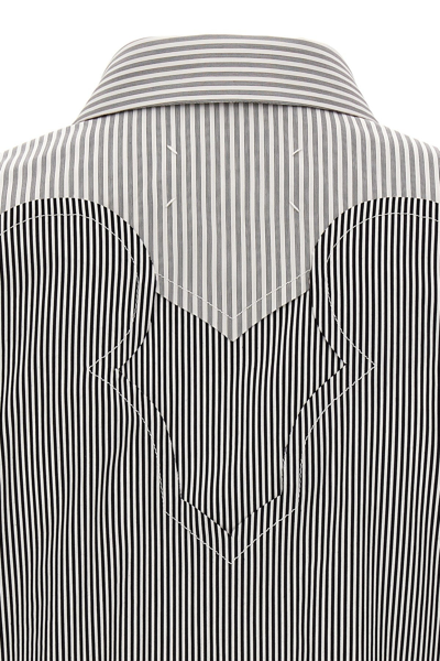 Shop Maison Margiela Men Striped Shirt In Multicolor