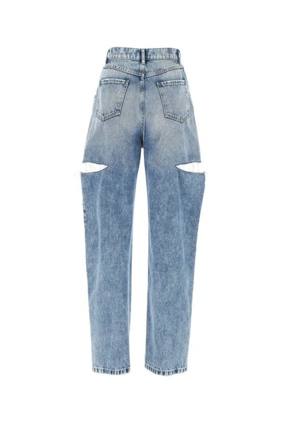 Shop Maison Margiela Woman Denim Jeans In Blue