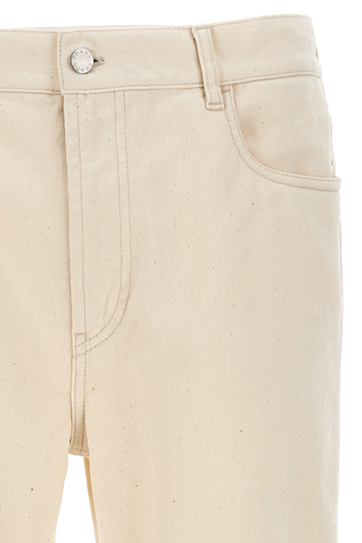 Shop Prada Men Five-pocket Jeans In White