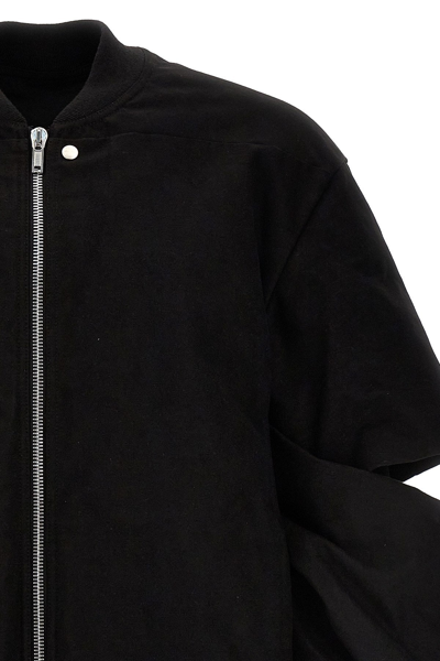 Shop Rick Owens Men 'easy Gauntlet' Bomber Jacket In Black
