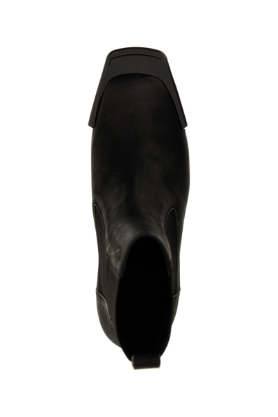 Shop Rick Owens Men 'grilled Platforms 45' Ankle Boots In Black