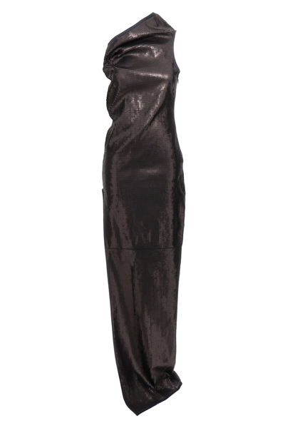 Shop Rick Owens Women 'athena' Dress In Black