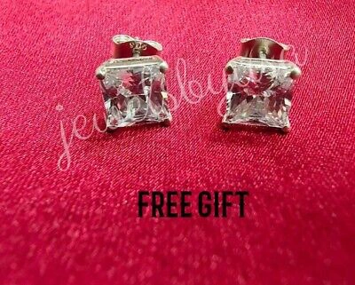 Pre-owned Nsg Men's 6ct Real Moissanite Any Initial Latter Custom Pendant 925 Silver Free Gift In White