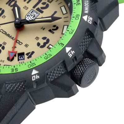 Pre-owned Luminox Xl.3337 Commando Raider Series Military Water Resistant 46mm Green Watch