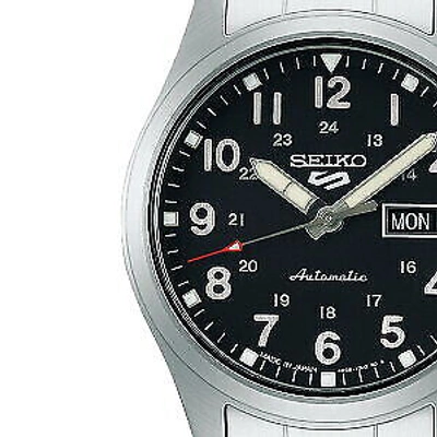 Pre-owned Seiko 5 Sport Sbsa197 Black Automatic Mechanical Stainless Mens Watch In Box