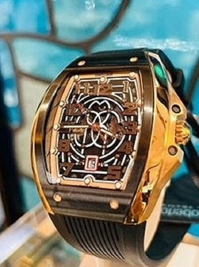 Pre-owned Roberto Cavalli By Franck Muller Japan Limited  "rv1g205p1061" Tonneau Brand