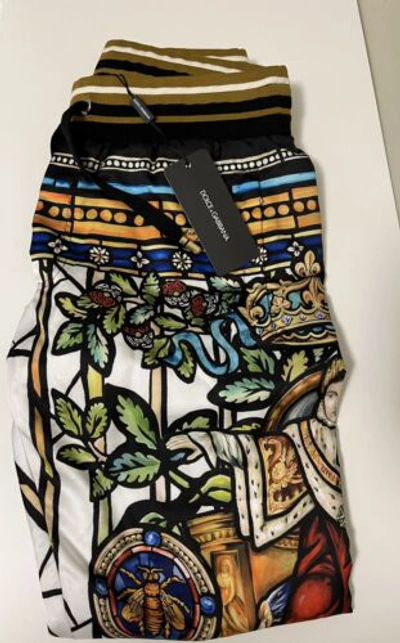 Pre-owned Dolce & Gabbana Authentic Brand  Napoleon Jogging Pants $900 (48) In Multicolor