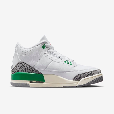 Pre-owned Jordan 3 Retro Mid Lucky Green W - Ck9246-136 In White