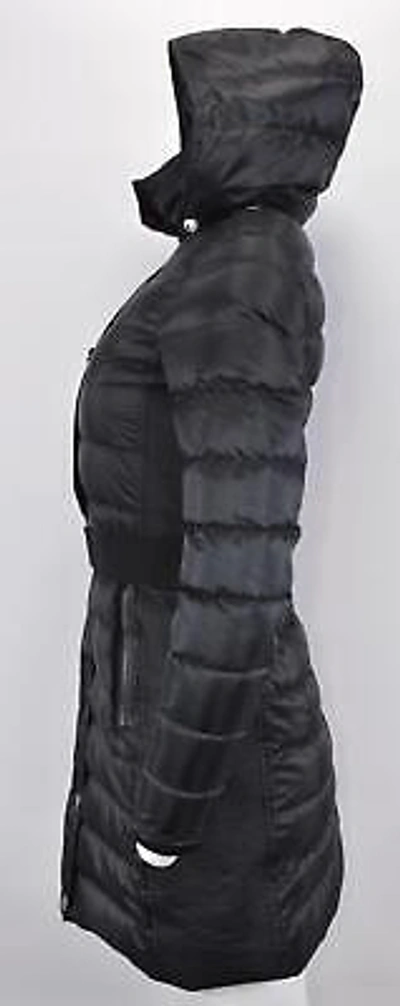 Pre-owned Burberry Women's $1,190 Black Duck Down Abbeydale Puffer Coat Jacket 0 34