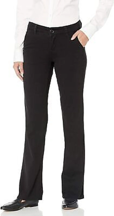Pre-owned Unionbay Women's Stretch Uniform Bootcut Work Pant In Black Heather
