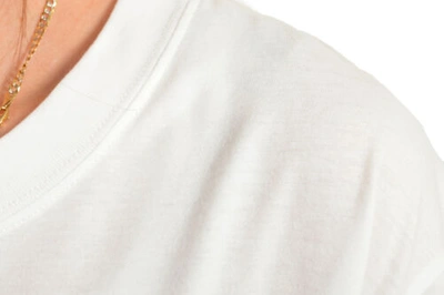 Pre-owned Valentino Garavani Women's White Logo Print Crewneck Short Sleeve T-shirt