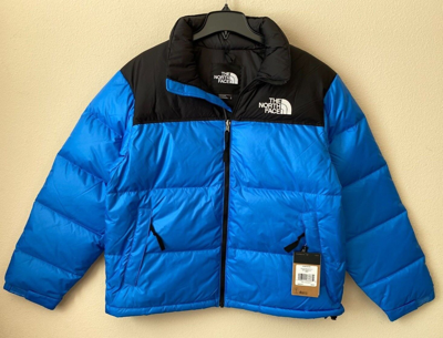 Pre-owned The North Face Men's 1996 Retro Nuptse Down Jacket In Super Sonic Blue