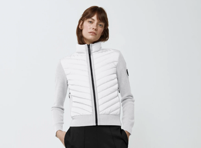 CANADA GOOSE Pre-owned - Hybridge Knit Jacket Black Label Contrast Trim - White - S