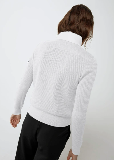 CANADA GOOSE Pre-owned - Hybridge Knit Jacket Black Label Contrast Trim - White - S