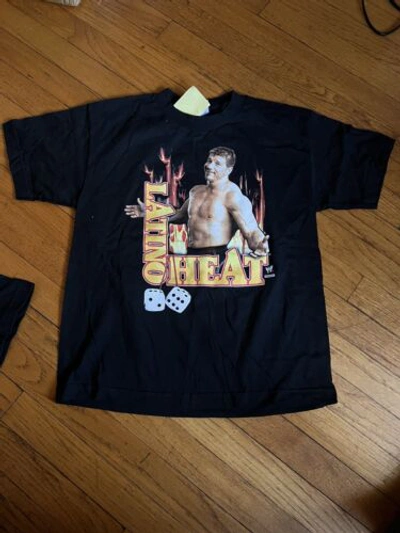 Pre-owned Wwe Vintage Eddie Guerrero Viva La Raza  L Youth T-shit Wcw Latino Heat Wwf Large In Black