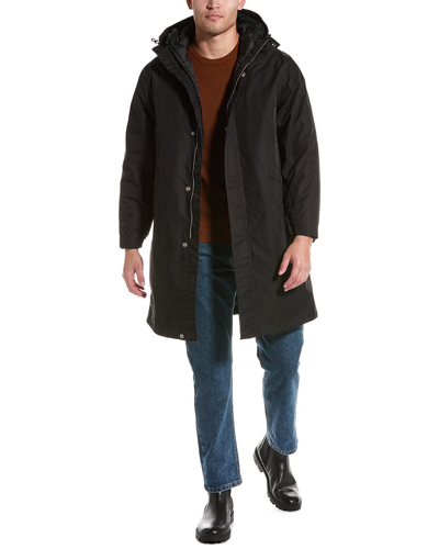 Shop Theory Alvin Versa Coat In Black