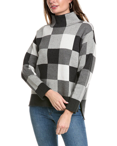 Shop Ost Checkmate Sweater In Grey