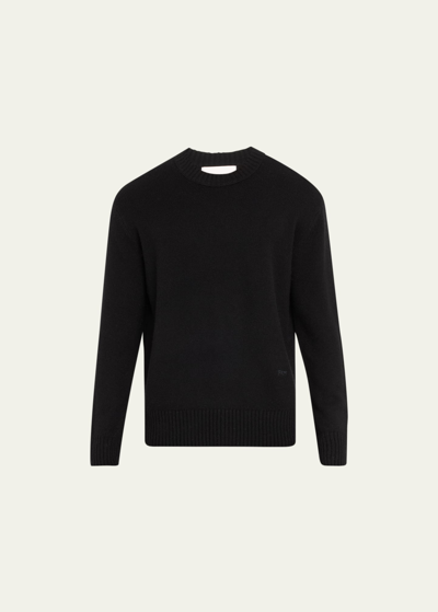 Frame Mens Cashmere Crewneck Sweatshirt In Noir In Noir