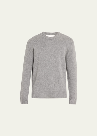 Shop Frame Men's Cashmere Knit Sweater In Gris