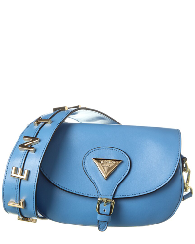 Shop Valentino By Mario Valentino Dido Valent Leather Crossbody In Blue