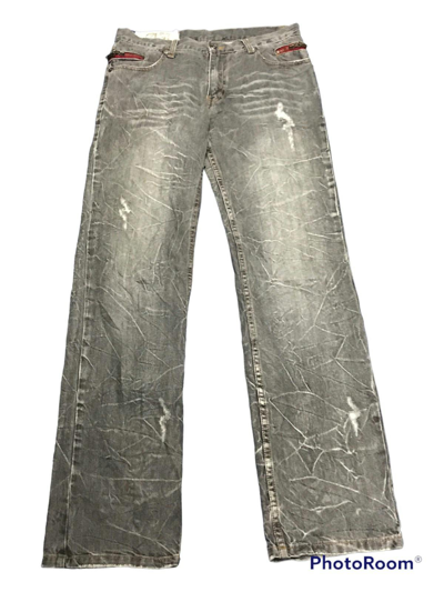 Pre-owned Distressed Denim X Hysteric Glamour Flare Jeans Distressed In Black